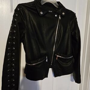 Bebe Black Faux Leather Jacket